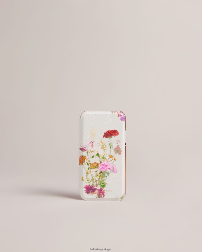 artigos para casa Ted Baker capa espelhada floral aquarela gladyss para iphone 11 Rosa pálido coleção 8X6HDF2105