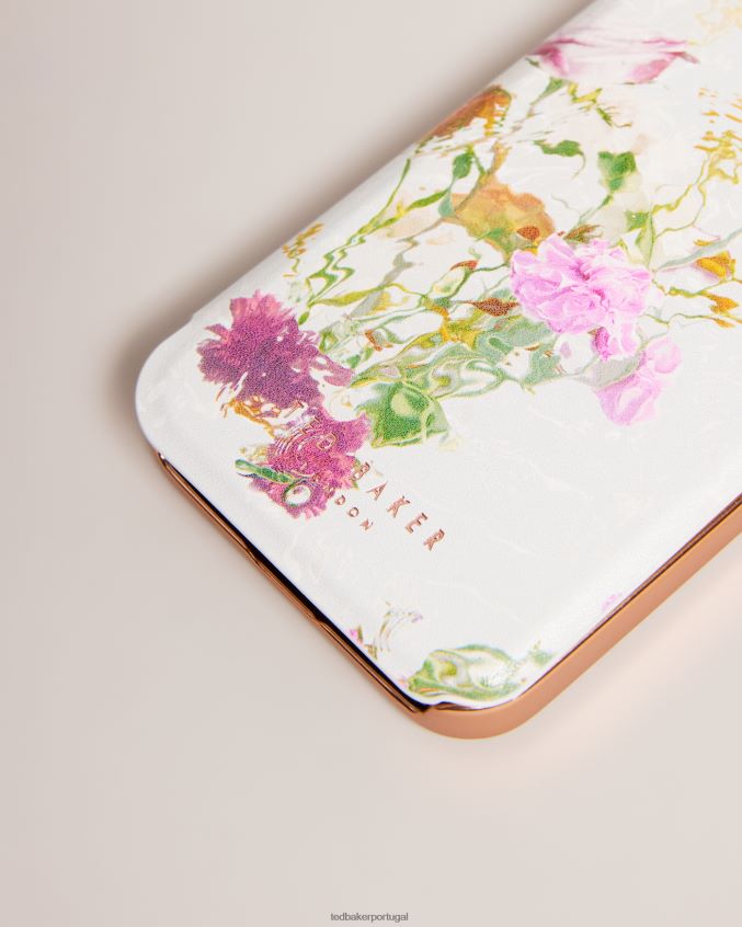 artigos para casa Ted Baker capa espelhada gwladus aquarela floral para iphone 12 e 12 pro Rosa pálido coleção 8X6HDF2102