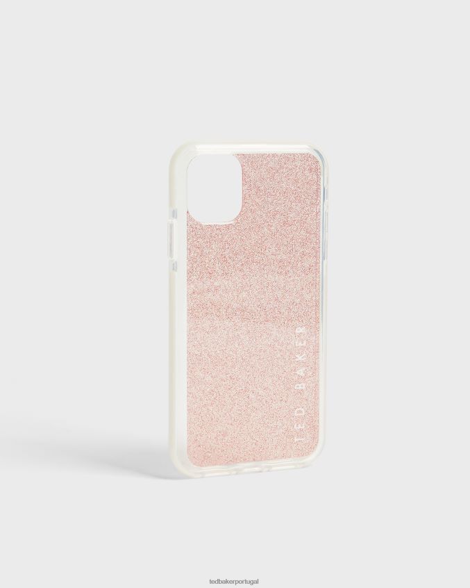 artigos para casa Ted Baker capa iphone 11 anti-choque com glitter roseaa bebê Rosa coleção 8X6HDF2112