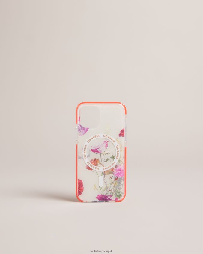 artigos para casa Ted Baker capa laverno aquarela floral antishock para iphone 12 e 12 pro branco coleção 8X6HDF2106
