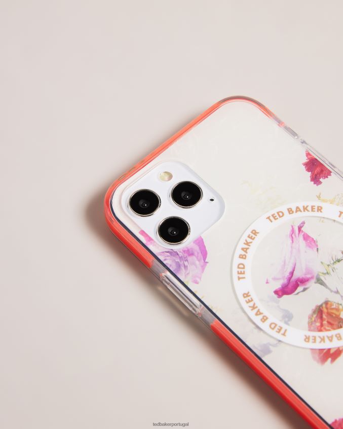 artigos para casa Ted Baker capa laverno aquarela floral antishock para iphone 12 e 12 pro branco coleção 8X6HDF2106