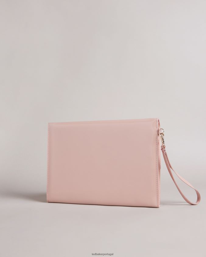 presentes Ted Baker bolsa envelope com laço nikkey nó Rosa pálido mulheres 8X6HDF775