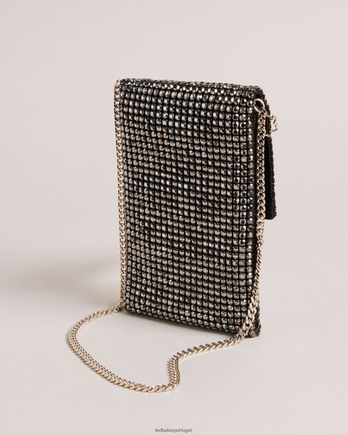 presentes Ted Baker bolsa transversal de cristal glitzah preto mulheres 8X6HDF825