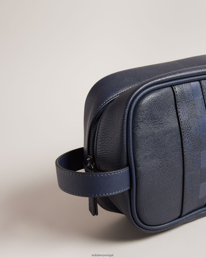 presentes Ted Baker bolsa de banho waydee house check pu marinha homens 8X6HDF1784