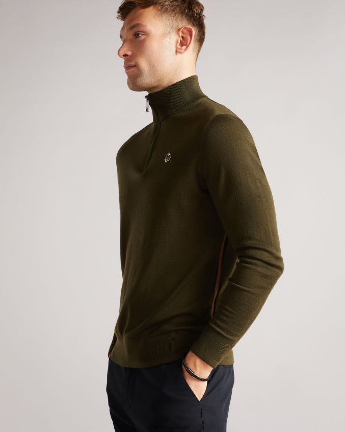 presentes Ted Baker pulseira de couro duran preto homens 8X6HDF1873