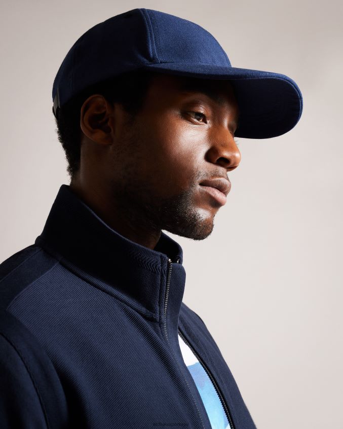 acessórios Ted Baker boné de beisebol marvinn de algodão e linho marinha homens 8X6HDF2029