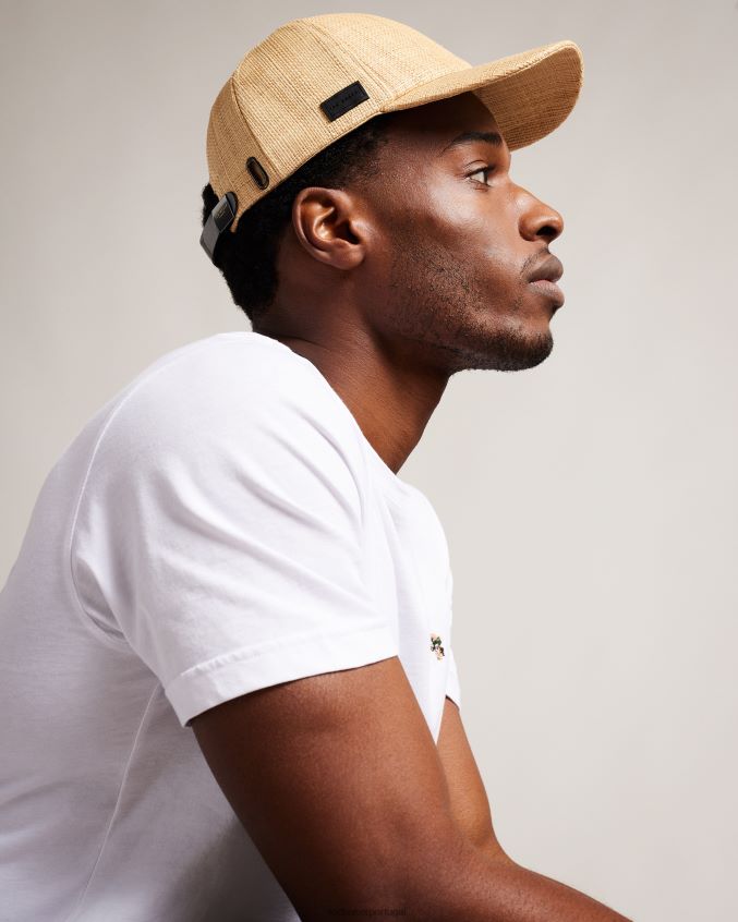 acessórios Ted Baker boné de ráfia tecido harpp natural homens 8X6HDF1901