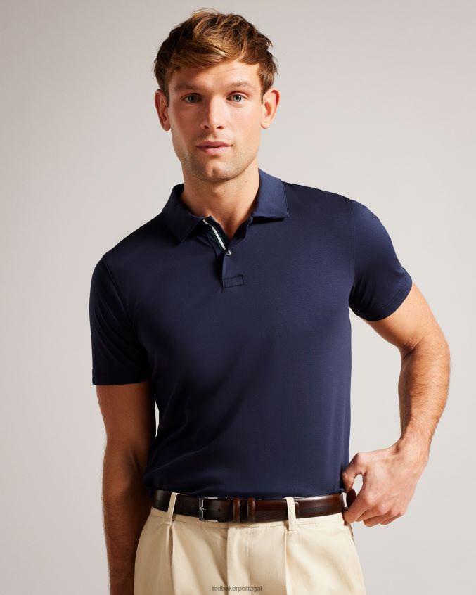 acessórios Ted Baker cinto de couro gravado harvii chocolate marrom homens 8X6HDF1940