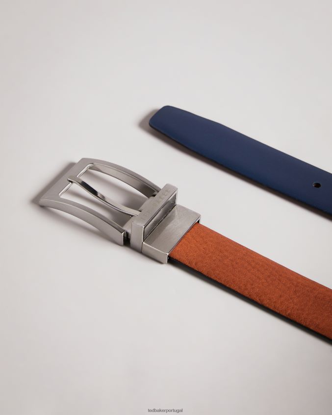 acessórios Ted Baker cinto de couro reversível karmer bronzeado homens 8X6HDF1842