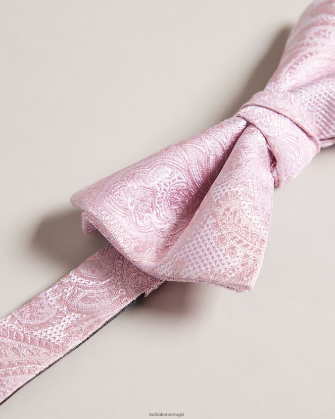 acessórios Ted Baker gravata borboleta estampada mewbow rosa escuro homens 8X6HDF1957