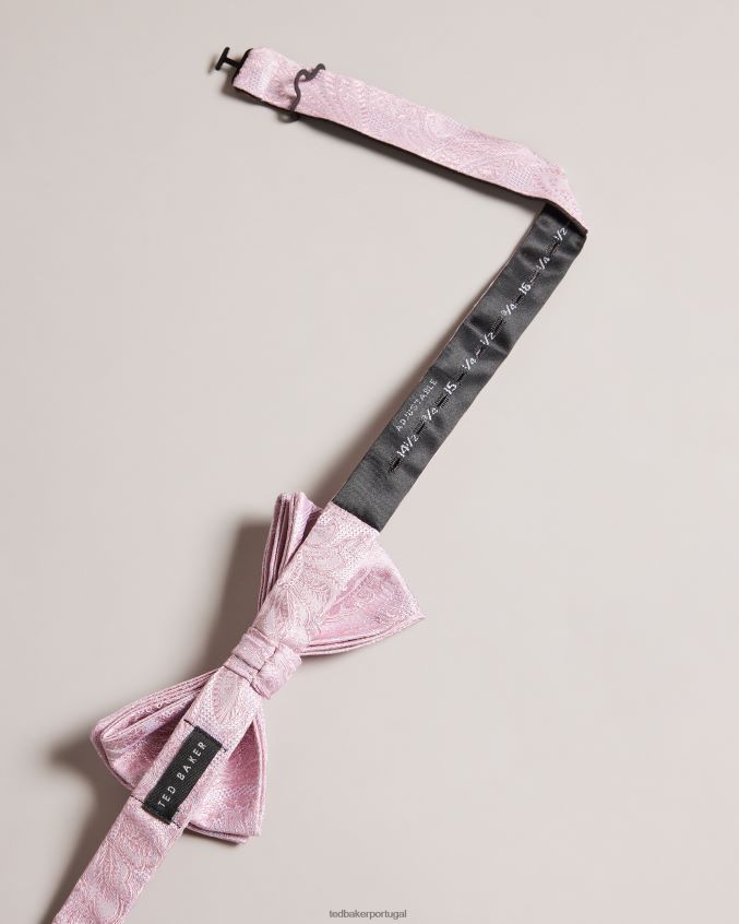 acessórios Ted Baker gravata borboleta estampada mewbow rosa escuro homens 8X6HDF1957