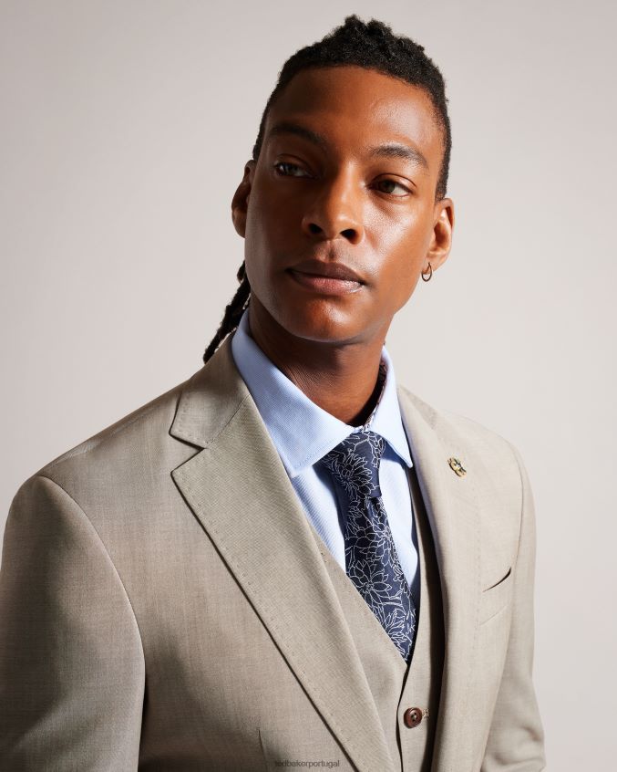 acessórios Ted Baker gravata de seda jacquard floral belice marinha homens 8X6HDF1917