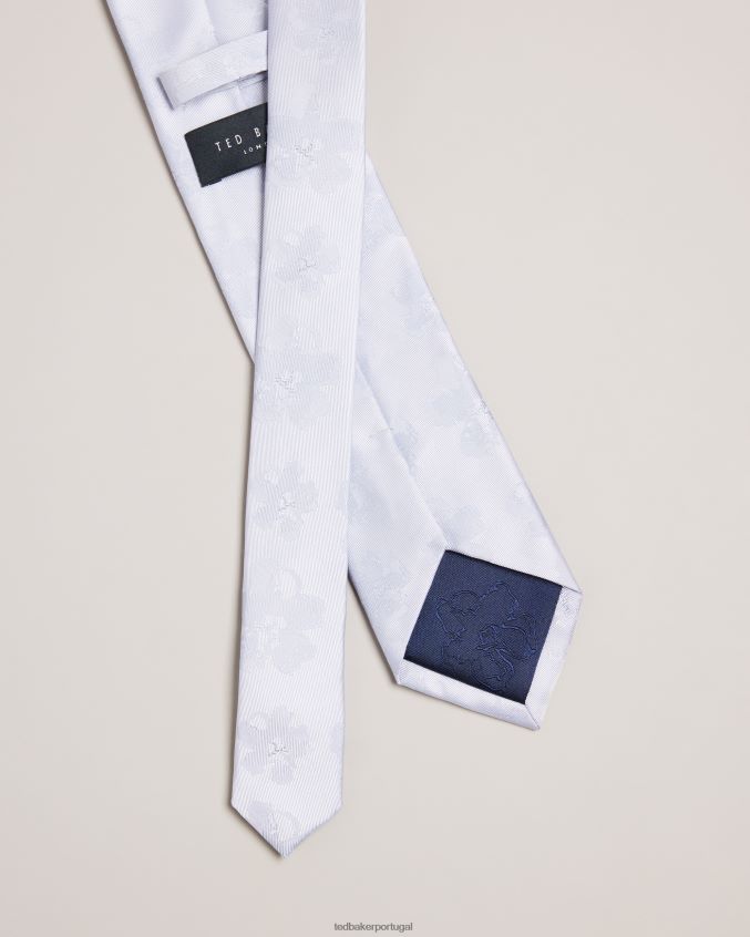 acessórios Ted Baker gravata jacquard berel magnólia azul homens 8X6HDF2045