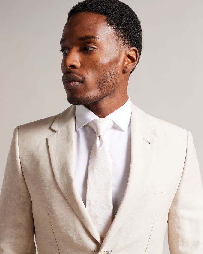 acessórios Ted Baker gravata jacquard berel magnólia creme homens 8X6HDF1921