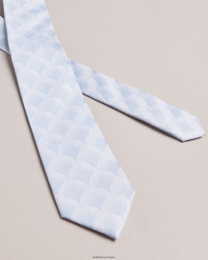 acessórios Ted Baker gravata jacquard hero fan azul homens 8X6HDF1877