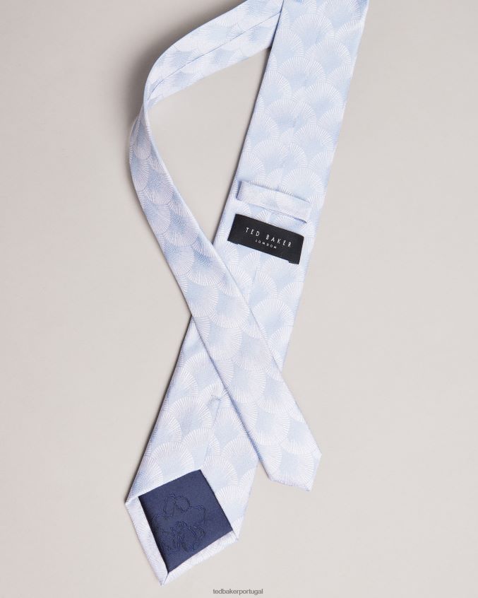 acessórios Ted Baker gravata jacquard hero fan azul homens 8X6HDF1877