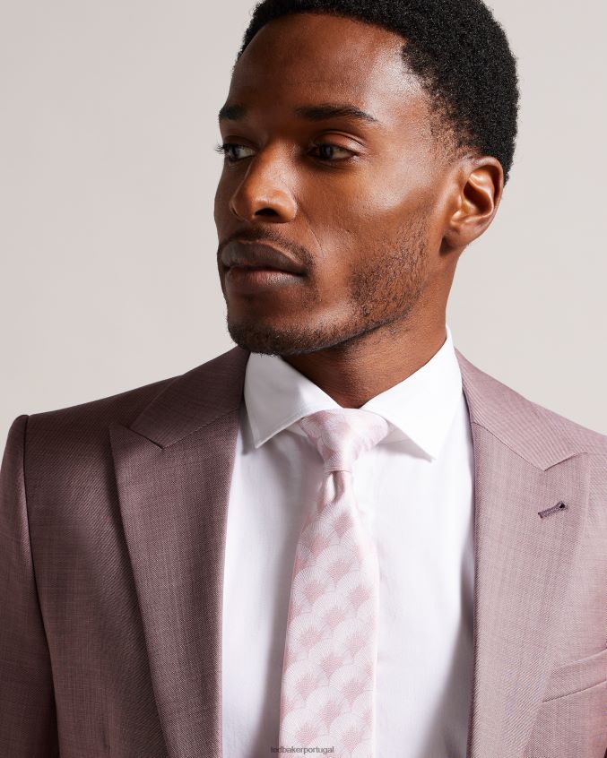 acessórios Ted Baker gravata jacquard hero fan rosa escuro homens 8X6HDF1968