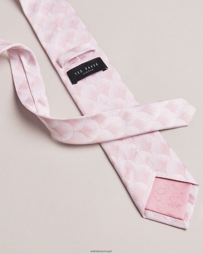 acessórios Ted Baker gravata jacquard hero fan rosa escuro homens 8X6HDF1968