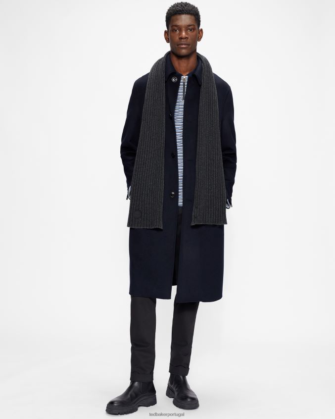 acessórios Ted Baker cachecol com ponto cardigã camen cinza escuro homens 8X6HDF2085