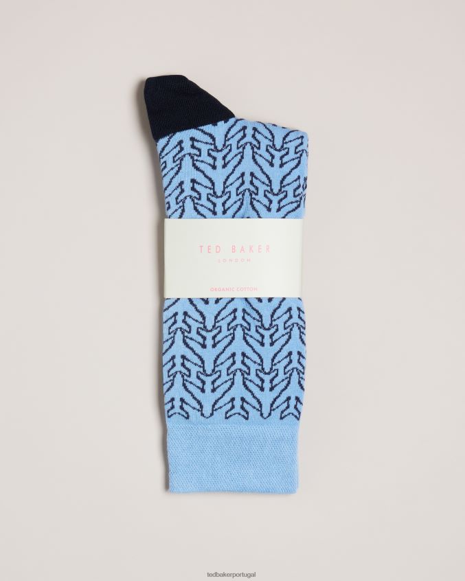 acessórios Ted Baker meias para tripulação de avião aerosok azul homens 8X6HDF1992