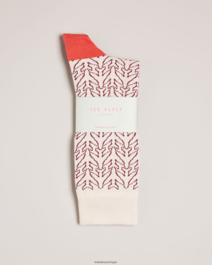 acessórios Ted Baker meias para tripulação de avião aerosok creme homens 8X6HDF2002