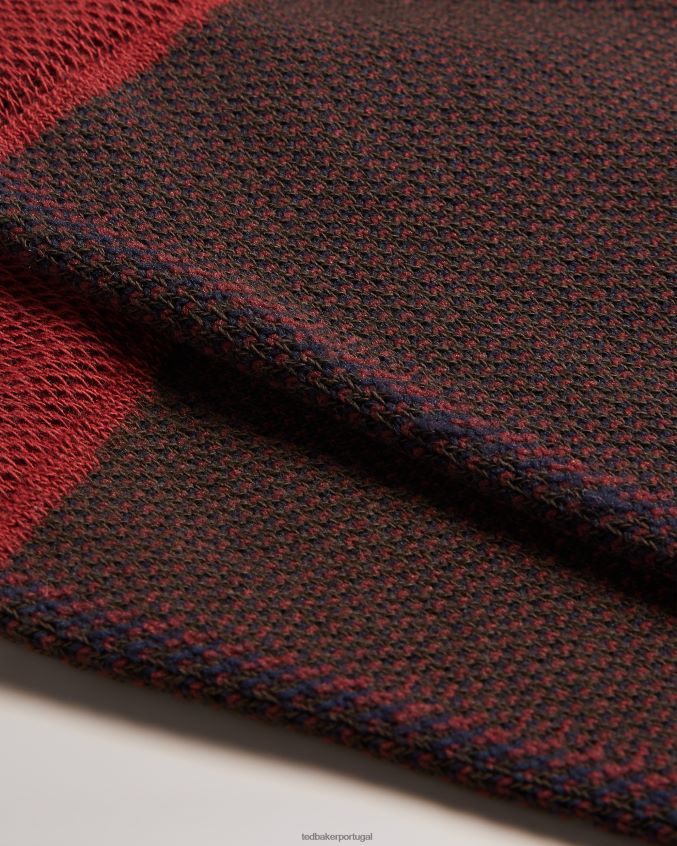 acessórios Ted Baker meias semi-lisas tedtext laranja homens 8X6HDF1997