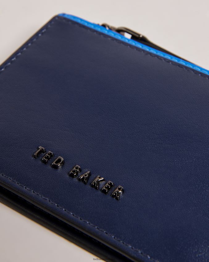 acessórios Ted Baker porta-cartões com detalhe de contraste finlandês marinha homens 8X6HDF1948