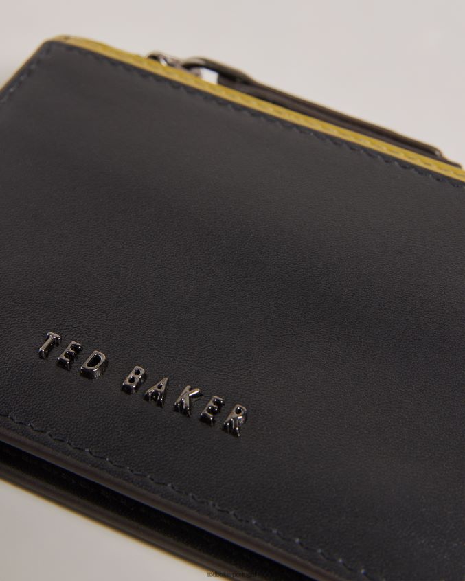 acessórios Ted Baker porta-cartões com detalhe de contraste finlandês preto homens 8X6HDF1938