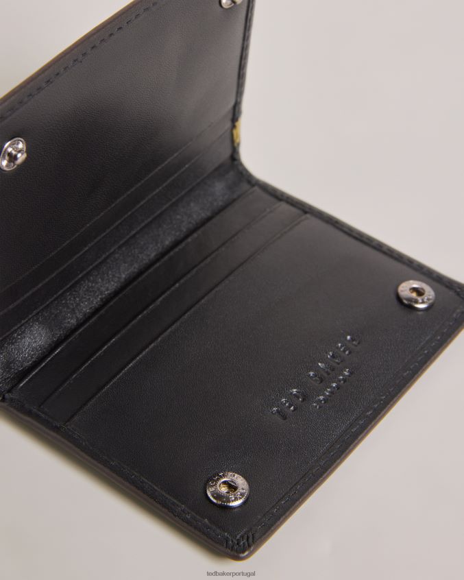 acessórios Ted Baker porta-cartões com detalhe de contraste finlandês preto homens 8X6HDF1938