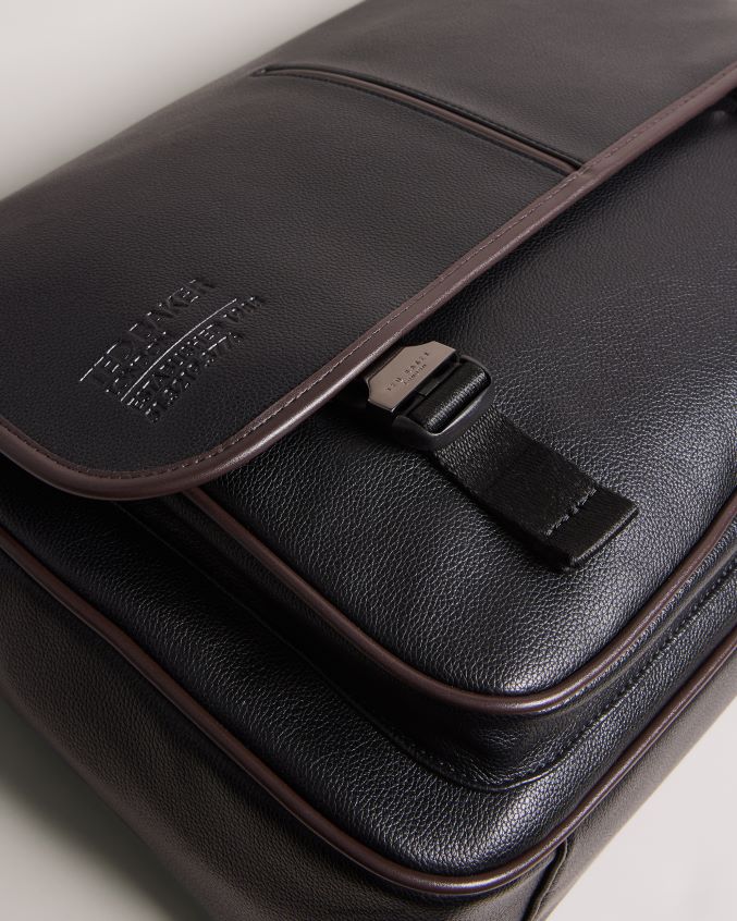 bolsas Ted Baker bolsa carteiro josper couro sintético preto homens 8X6HDF1742