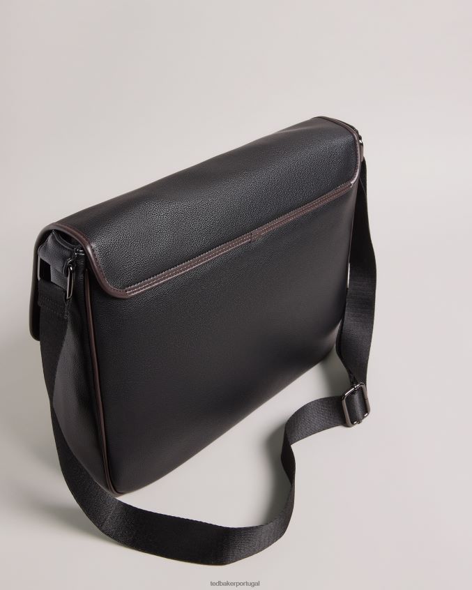 bolsas Ted Baker bolsa carteiro josper couro sintético preto homens 8X6HDF1742