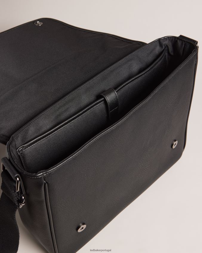 bolsas Ted Baker bolsa mensageiro wayvon house check pu preto homens 8X6HDF1753
