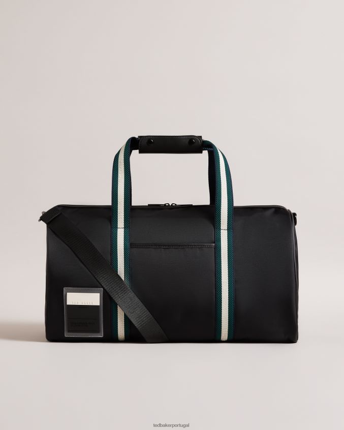 bolsas Ted Baker bolsa esportiva retrô em sarja matique preto homens 8X6HDF1773