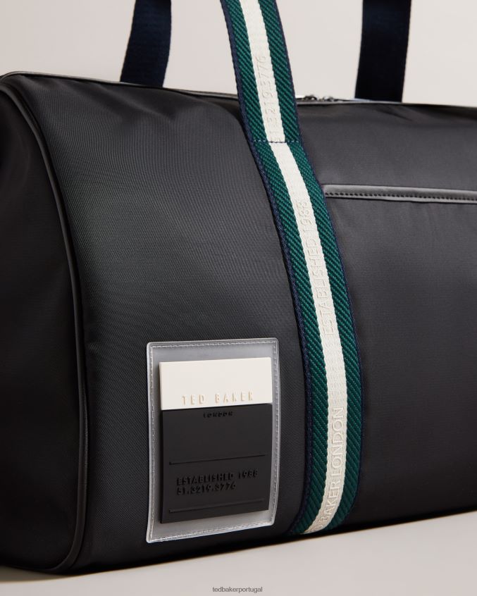 bolsas Ted Baker bolsa esportiva retrô em sarja matique preto homens 8X6HDF1773