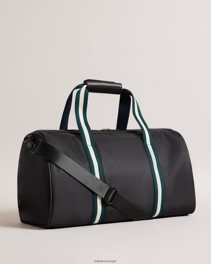 bolsas Ted Baker bolsa esportiva retrô em sarja matique preto homens 8X6HDF1773