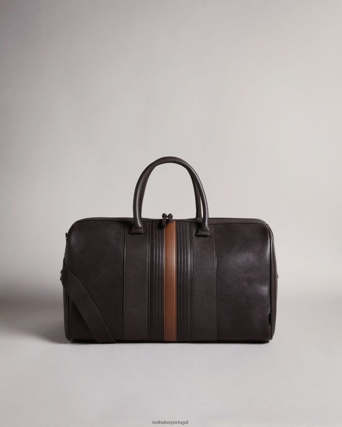 bolsas Ted Baker bolsa listrada evyday em pu brn-choc homens 8X6HDF1769