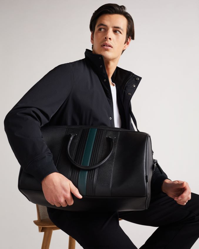 bolsas Ted Baker bolsa listrada evyday em pu preto homens 8X6HDF1755