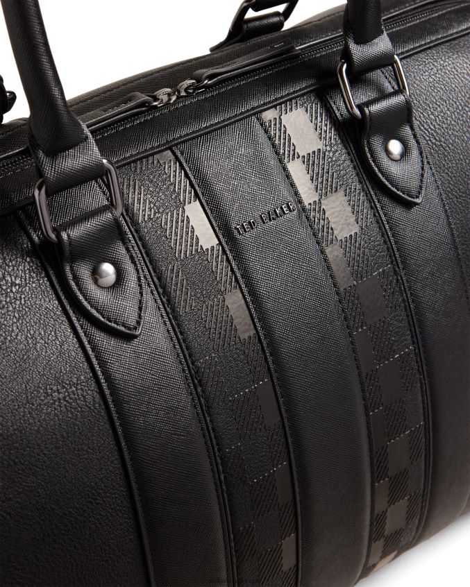 bolsas Ted Baker waylin house check pu bolsa preto homens 8X6HDF1744