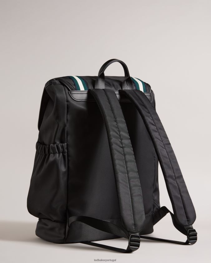 bolsas Ted Baker mochila esportiva retrô matew sarja preto homens 8X6HDF1746