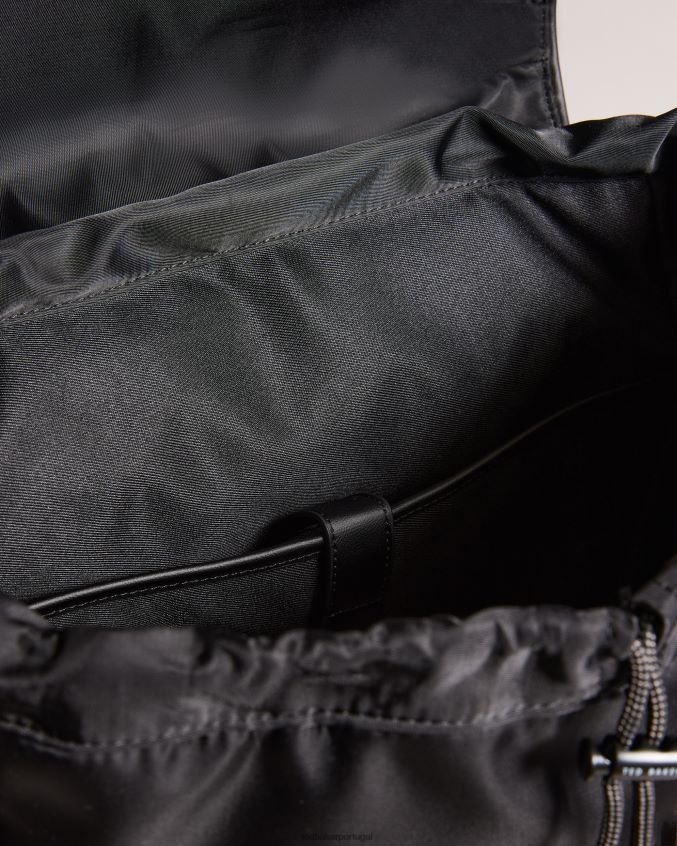 bolsas Ted Baker mochila esportiva retrô matew sarja preto homens 8X6HDF1746