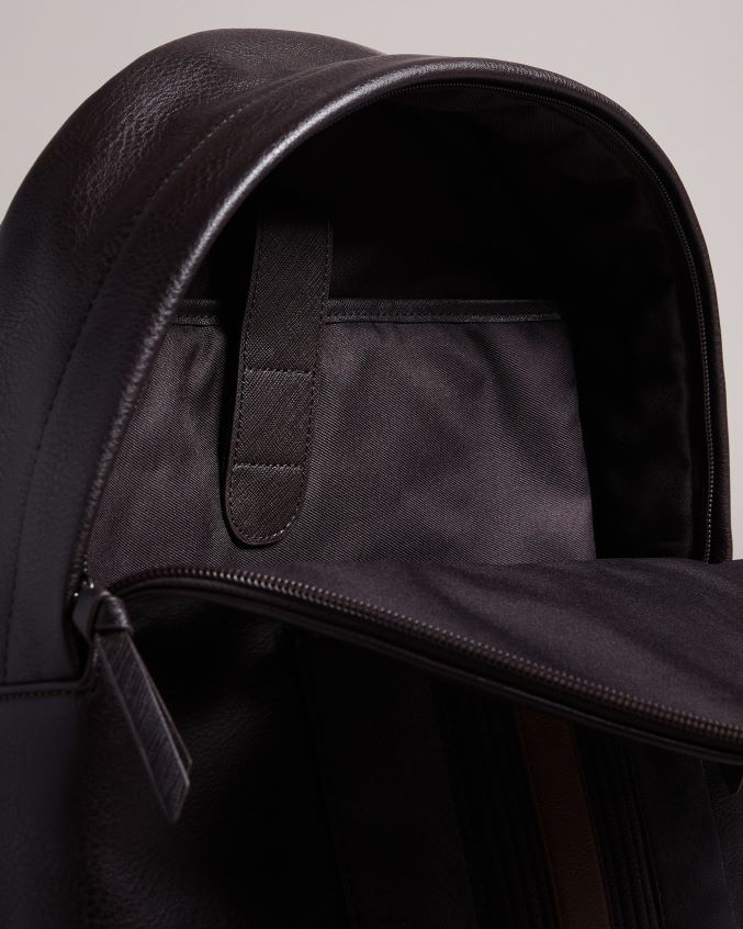 bolsas Ted Baker mochila listrada esentle pu brn-choc homens 8X6HDF1775