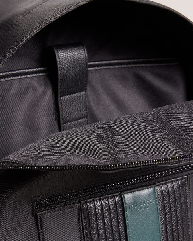 bolsas Ted Baker mochila listrada rucken core sarja pu preto homens 8X6HDF1783