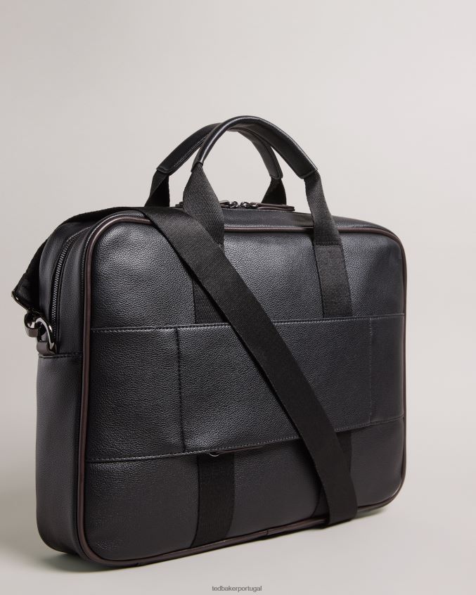 bolsas Ted Baker bolsa para documentos joshey em couro sintético preto homens 8X6HDF1745
