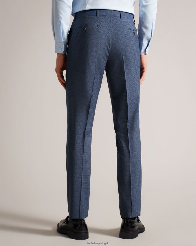 roupas Ted Baker calça de terno raitht azul marinho marinha homens 8X6HDF1584