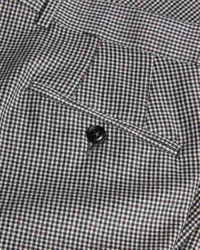 roupas Ted Baker calça jvct mono xadrez preto homens 8X6HDF1588