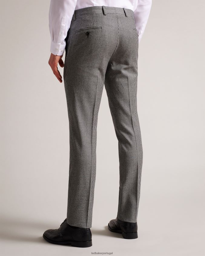 roupas Ted Baker calça jvct mono xadrez preto homens 8X6HDF1588