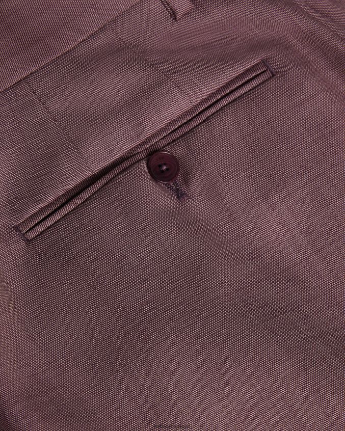 roupas Ted Baker calça slim fit de lã byront rosa médio homens 8X6HDF1570