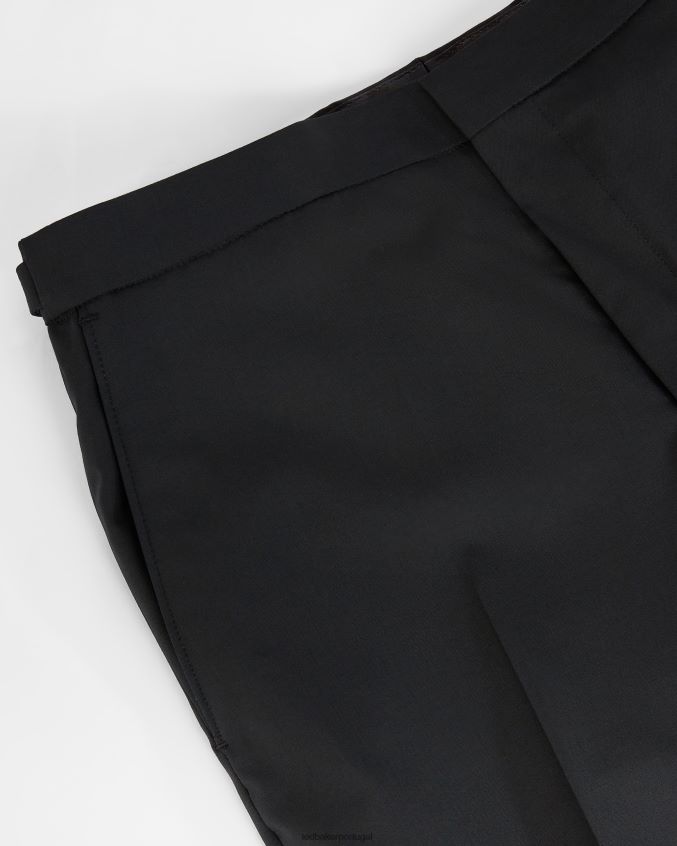 roupas Ted Baker calças de smoking ambts slim fit preto homens 8X6HDF1536