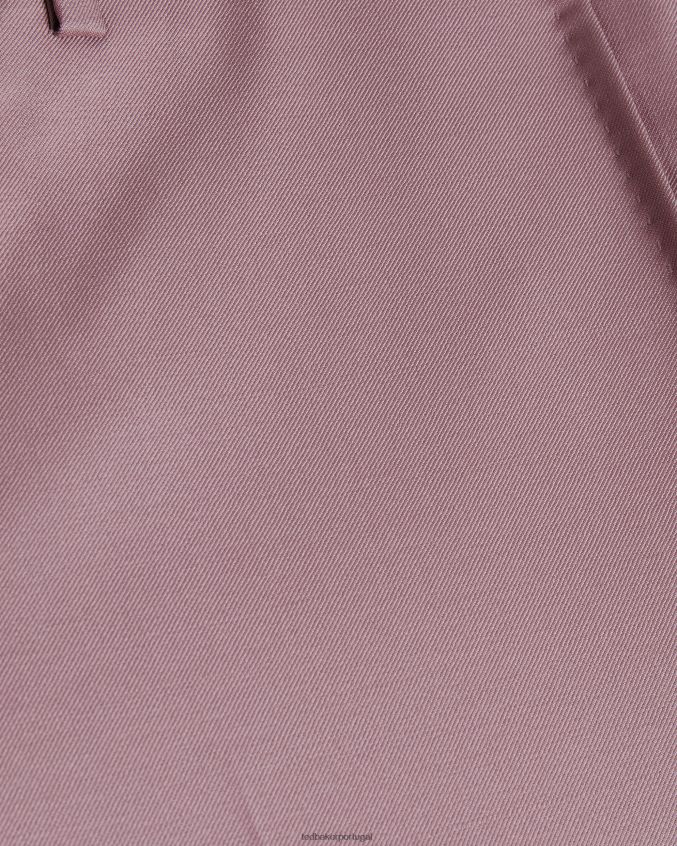 roupas Ted Baker calças de terno de lã pura ignacet rosa homens 8X6HDF1552