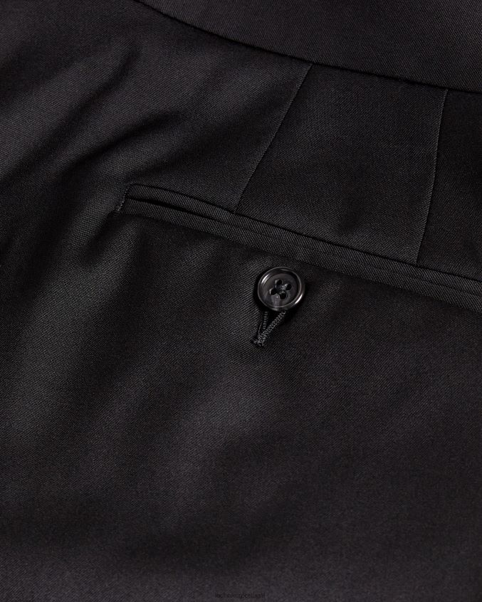 roupas Ted Baker calças de terno de smoking jvtuxt slim fit preto homens 8X6HDF1407